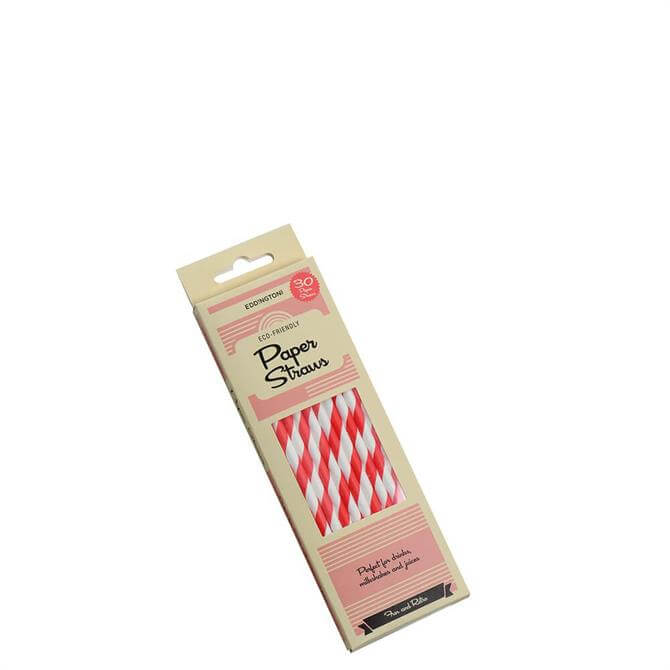 Eddington Red Stripe Paper Straws
